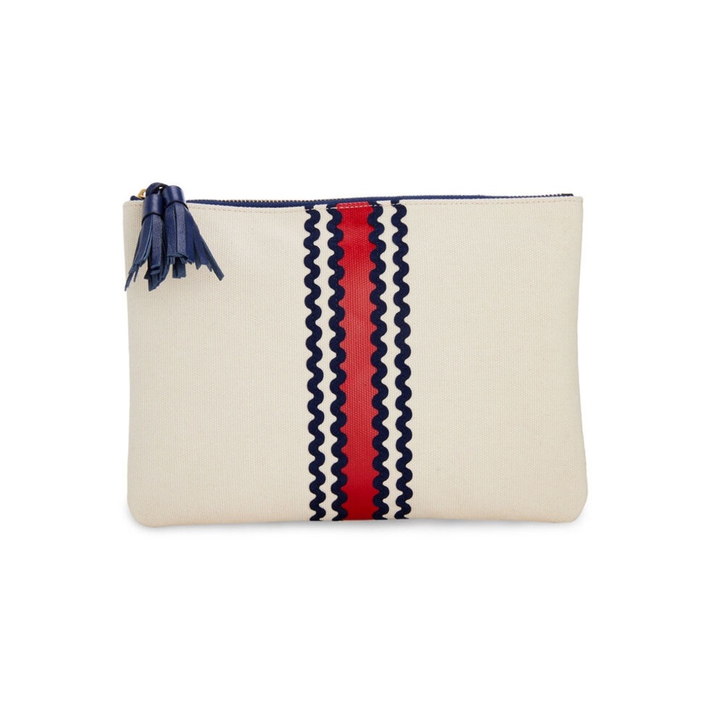 NWOT Vineyard Vines Tri-Stripe Ric Rac Clutch